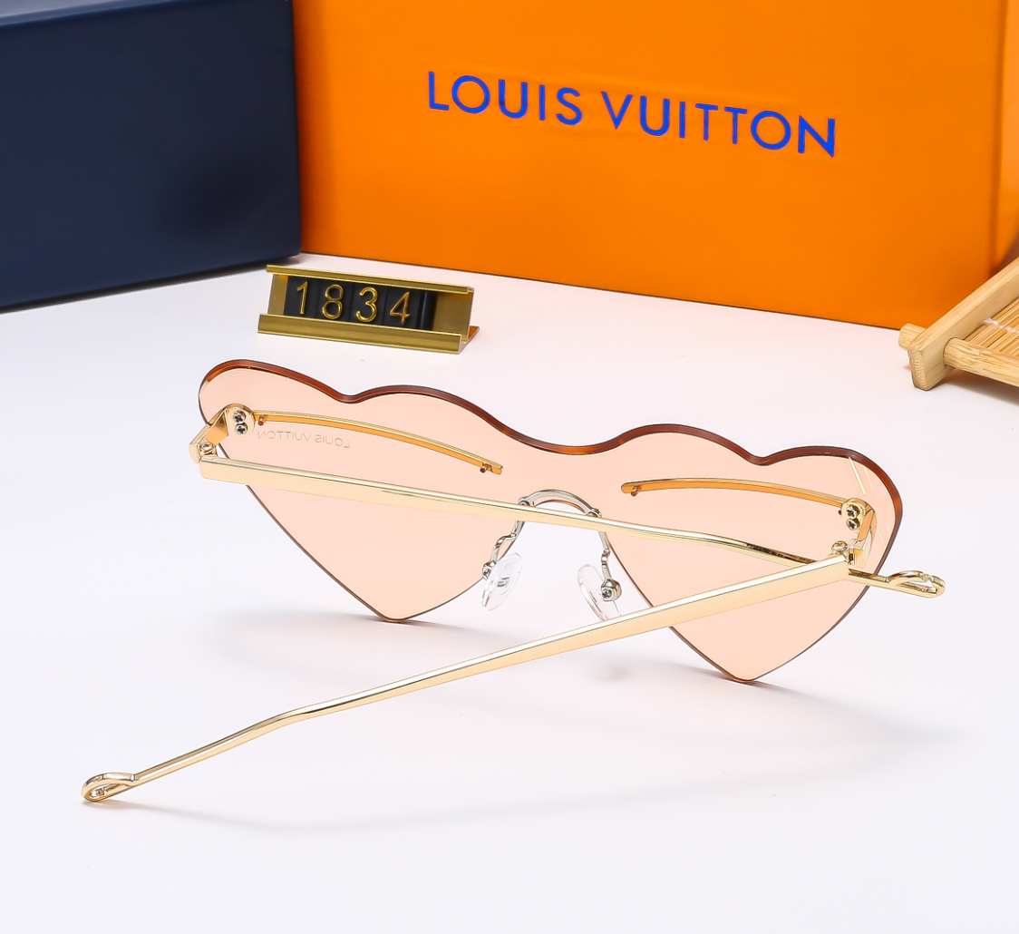 4 color fashion triagnel temple flat glasses