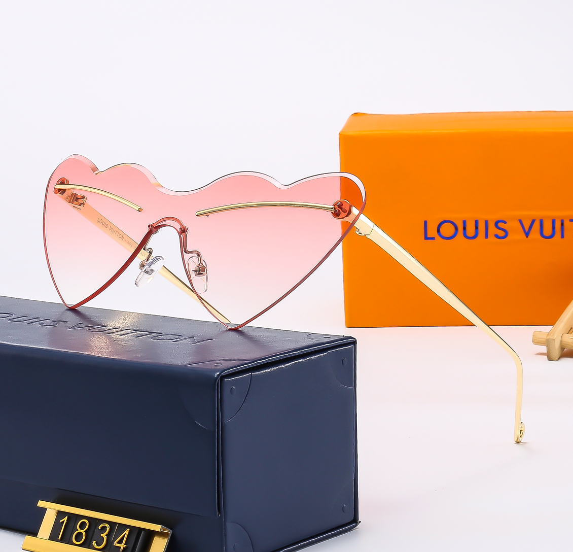 4 color fashion triagnel temple flat glasses