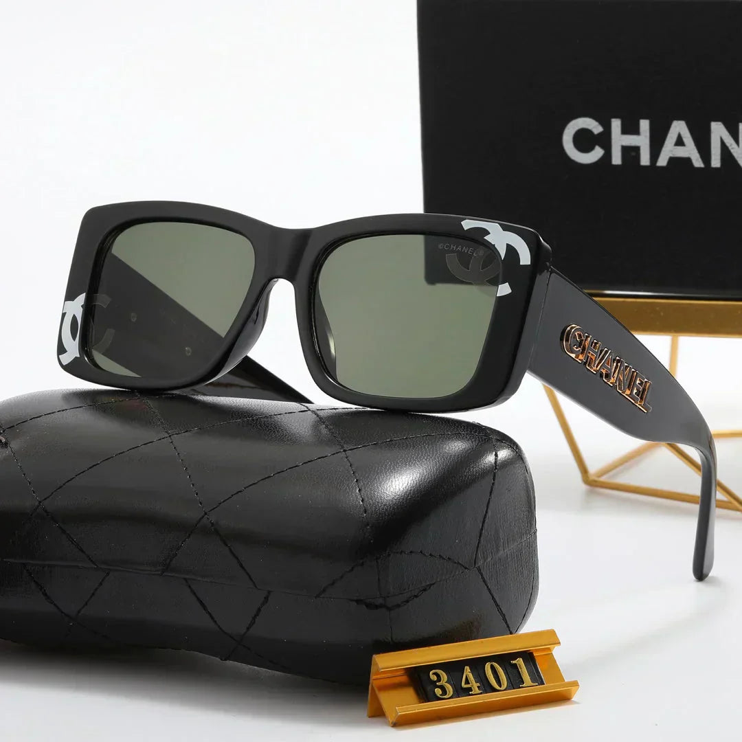 4 color fashion double  print frame polarized sunglasses
