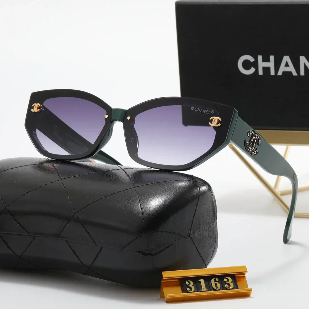 4 color fashion  inlaid letter polarized sunglasses