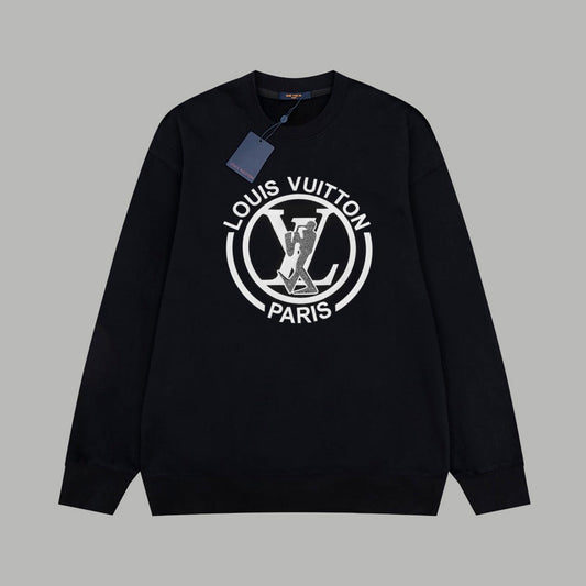 1021 New high quality feature pattern crew-neck hoodie