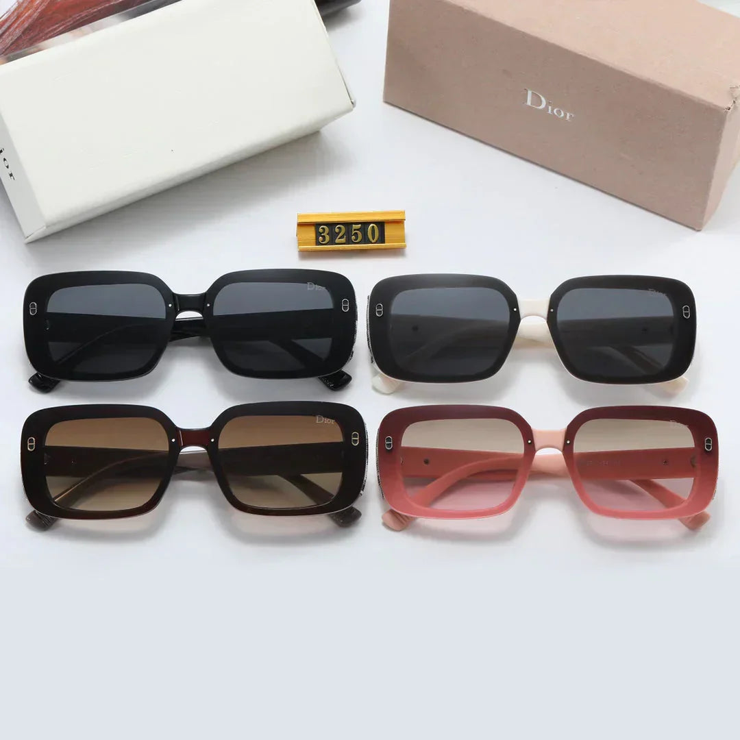 4 colors luxury  double circle lens polarized sunglasses