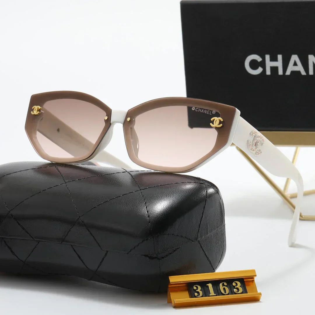 4 color fashion  inlaid letter polarized sunglasses