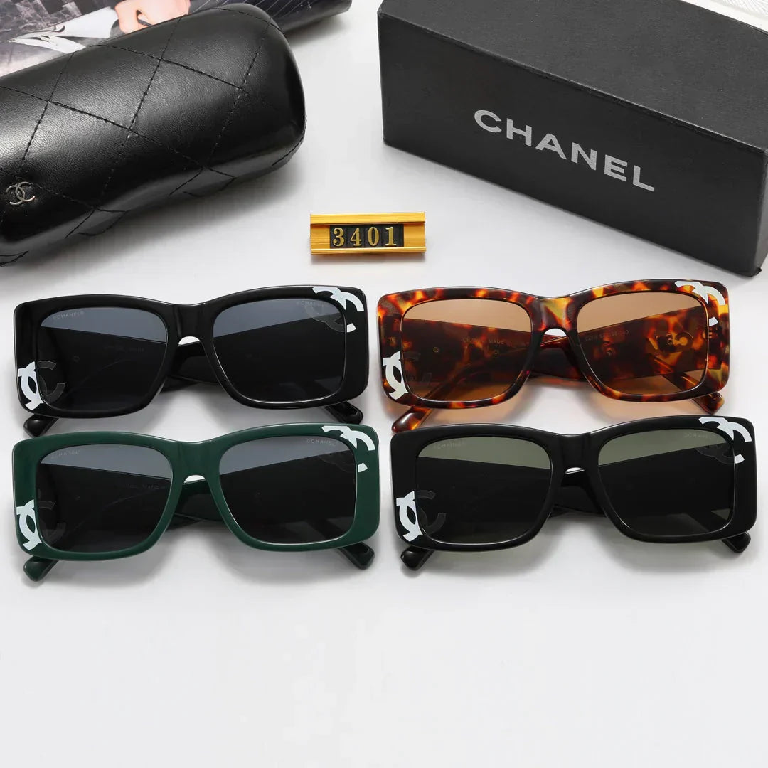 4 color fashion double  print frame polarized sunglasses