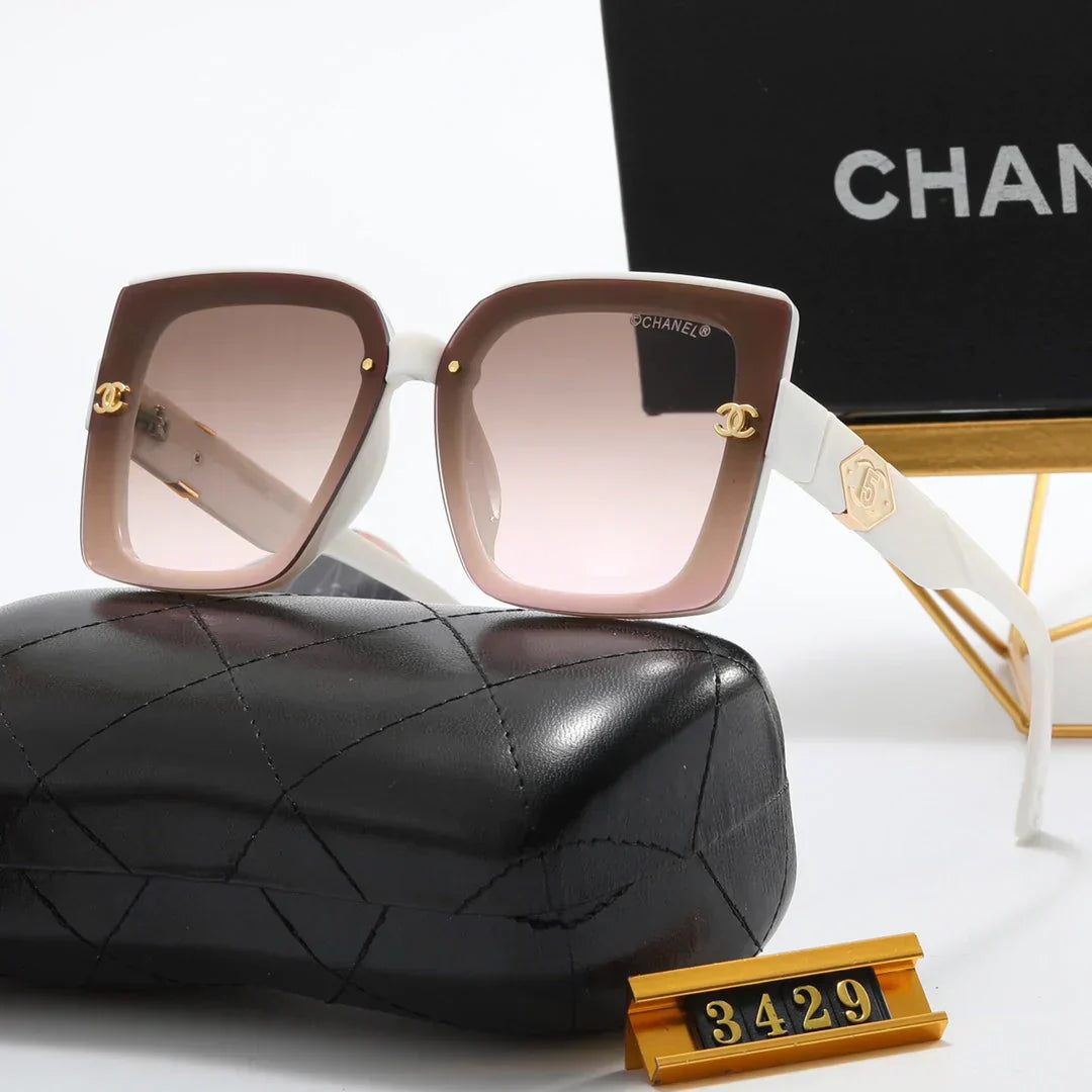 4 color fashion size 5 double C temple polarized sunglasses